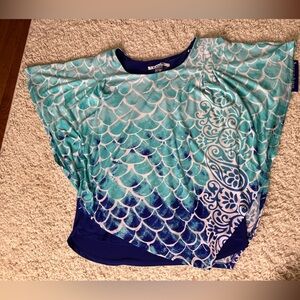 Women’s Petite Large Nygard Mermaid Top NWT